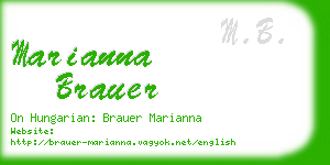 marianna brauer business card